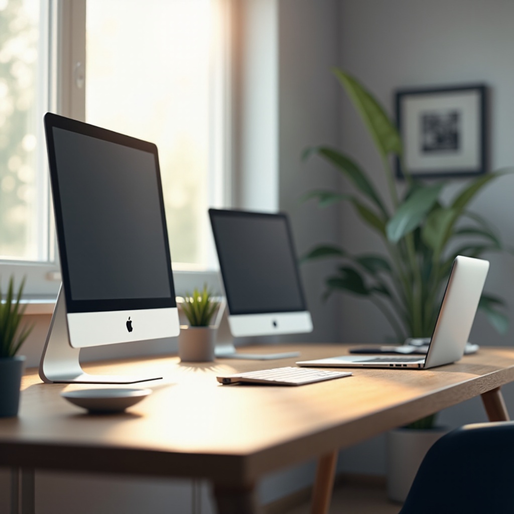 إعداد سطح المكتب والكمبيوتر المحمول