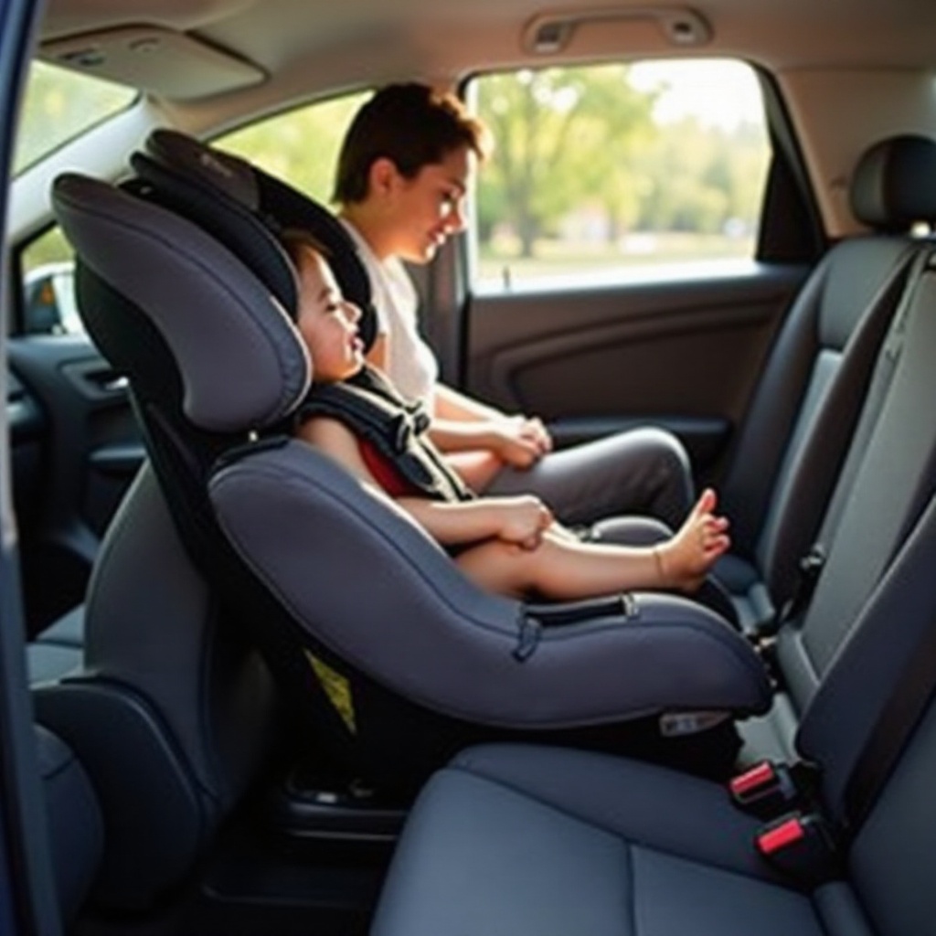 installazione del seggiolino auto doona senza base