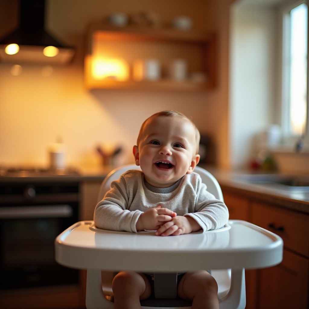 cuánto tiempo puede estar sentado un bebé en una silla alta