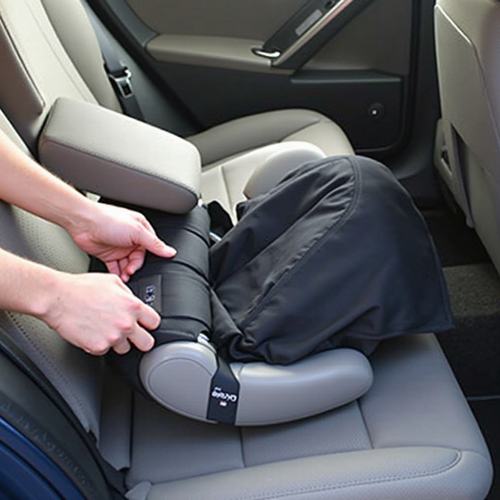تركيب مقعد السيارة doona بدون قاعدة
