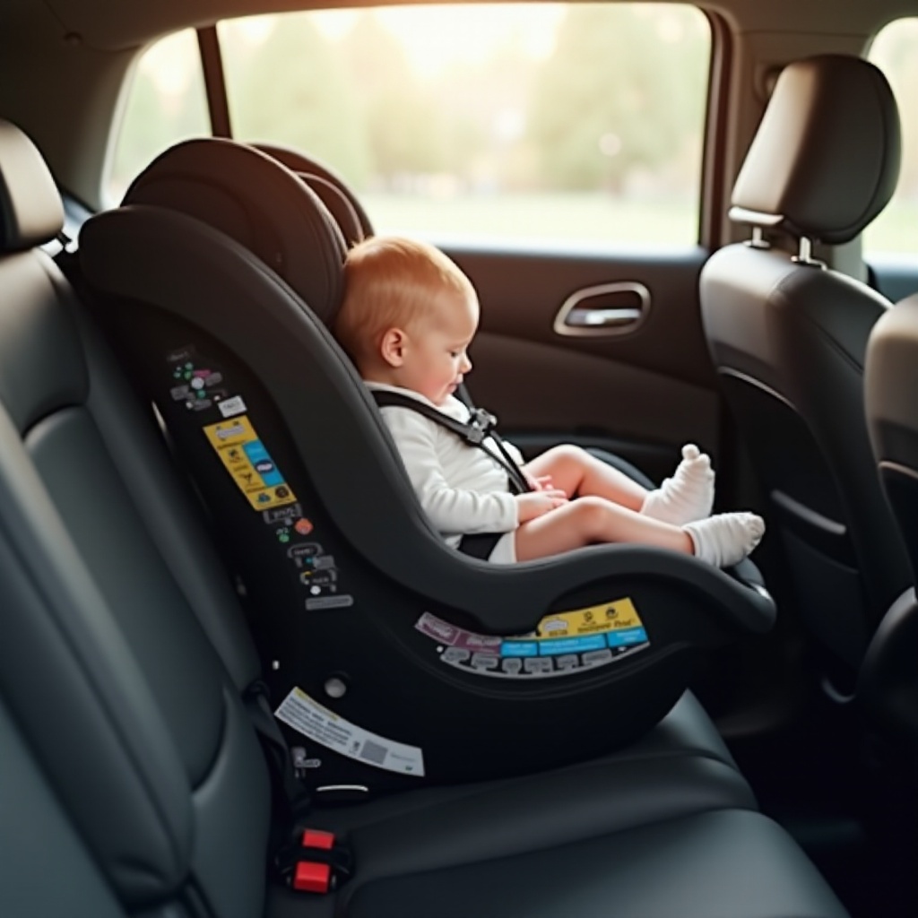 cómo debe ir sentado un recién nacido en una silla de coche