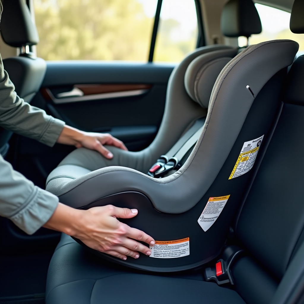 cómo colocar una silla de coche para recién nacido en el coche