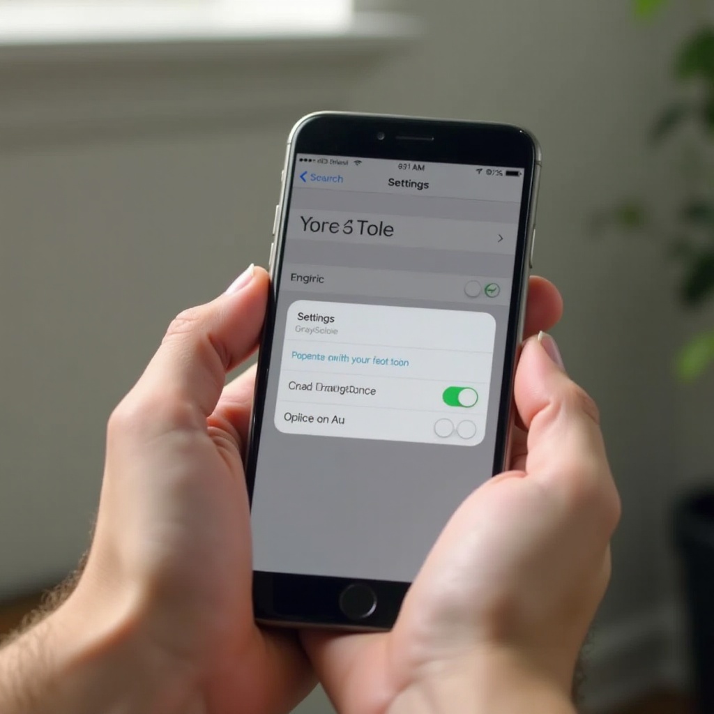 كيفية تشغيل التدرج الرمادي على الايفون