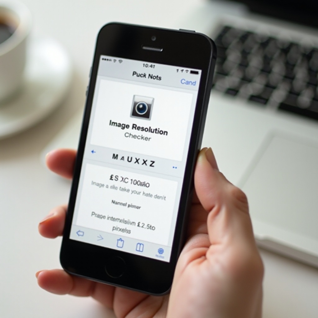 come controllare la risoluzione di un'immagine su iPhone